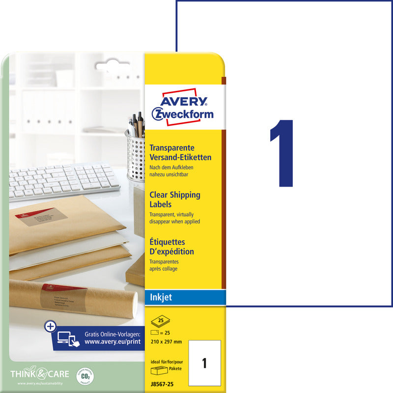 AVERY A4 ADDRESS LABELS FOR PARCELS AND CONSIGNMENTS