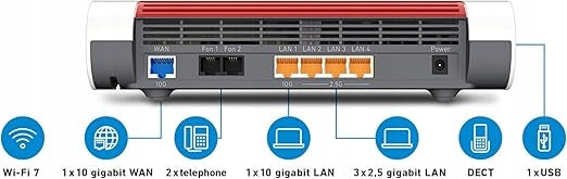 AVM FRITZ!Box 4690 Wi-Fi 7 (802.11be) router – Superfast Internet Manufacturer code AVM FRITZ!Box 4690