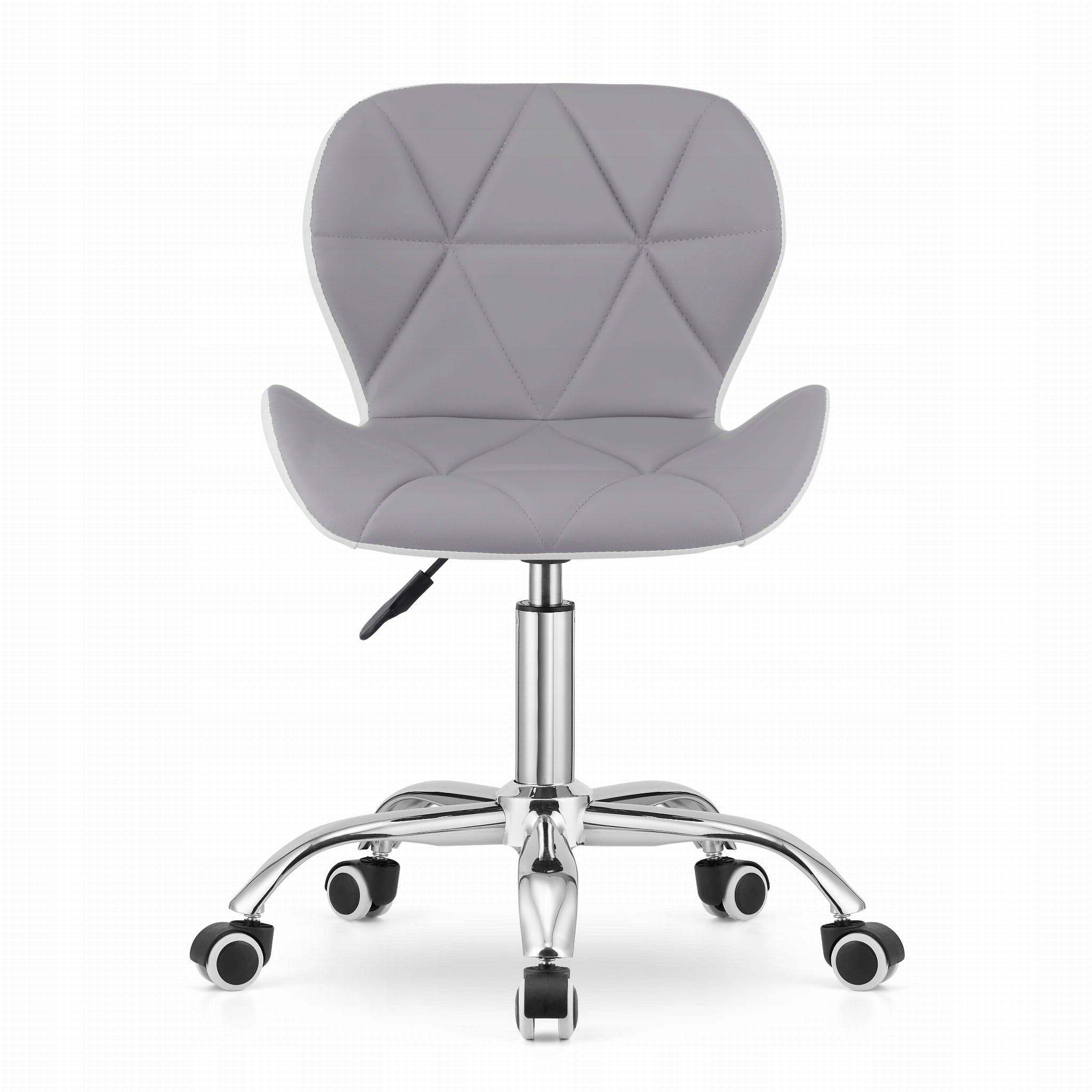 AVOLA office chair with eco-leather, grey and white Brand Oskar