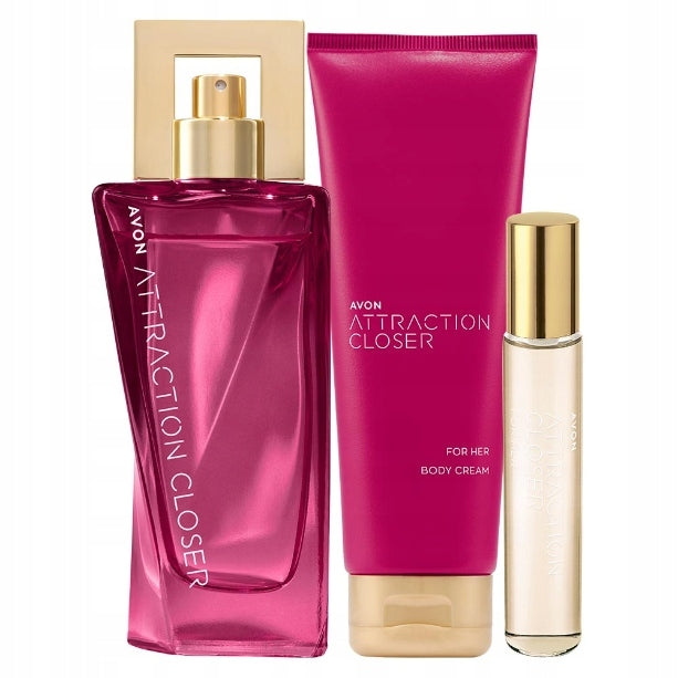 AVON ATTRACTION CLOSER SET FOR HER EAU DE PARFUM LOTION PERFUME