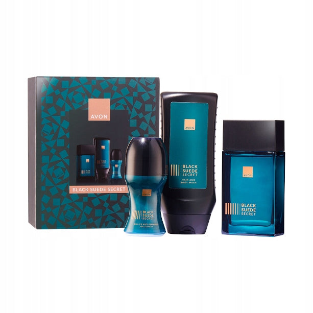 AVON Black Suede Secret Gift Set _ IN GIFT BOX