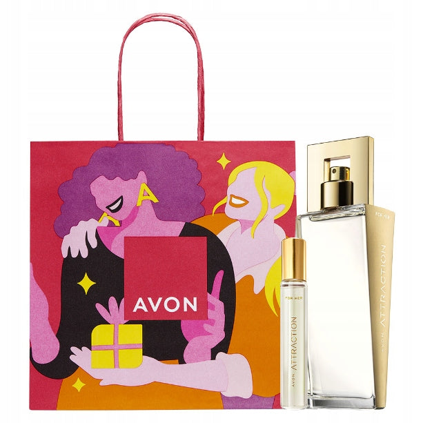 AVON GIFT SET ATTRACTION 2 COSMETICS + BAG