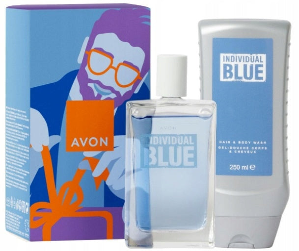 AVON Gift Set INDIVIDUAL BLUE Him Eau de toilette Shower Gel
