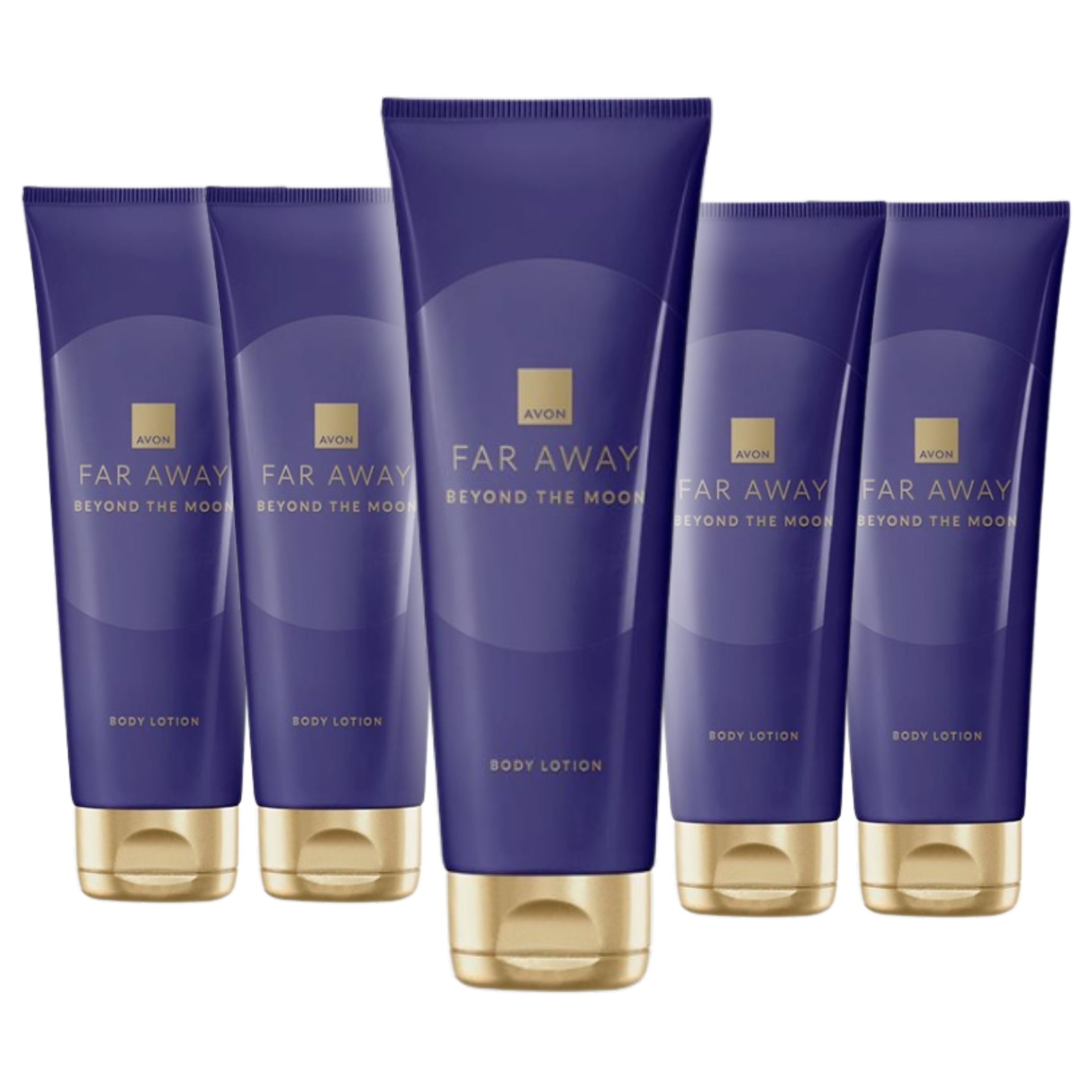 AVON Perfumed Set of 5 x Body Lotion Far Away Beyond The Moon 125 ml