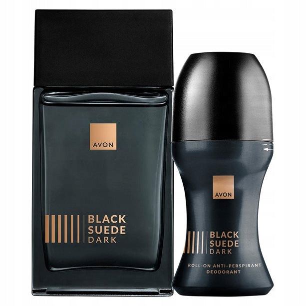 AVON SET BLACK SUEDE DARK WATER 100 ML + BALL 50 ML