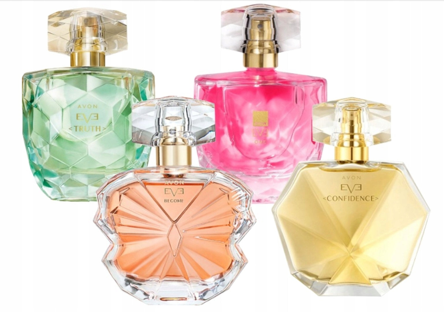 AVON SET EVE 4 x 50 ml collection EVE: ONE, TRUTH, CONFIDENCE, BECOME