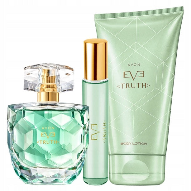 AVON SET EVE TRUTH 3 COSMETICS EAU DE PARFUM PERFUME LOTION