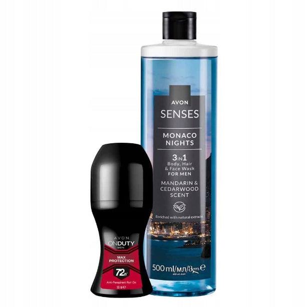 AVON SET OF 2 COSMETICS CARE FOR HIM GEL + BALL