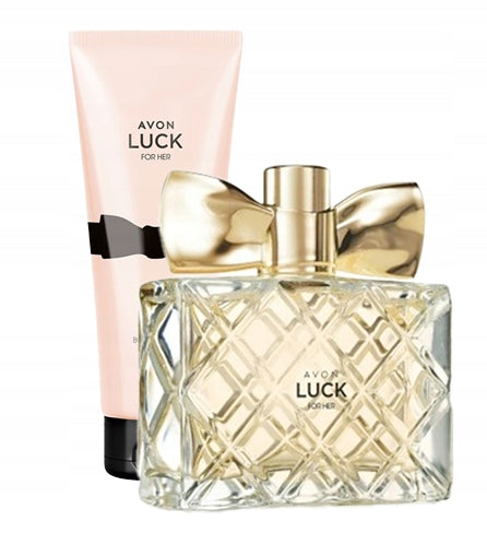 AVON Set LUCK Women's Perfume Luck 50 ml EDP+ Body Lotion 125ML