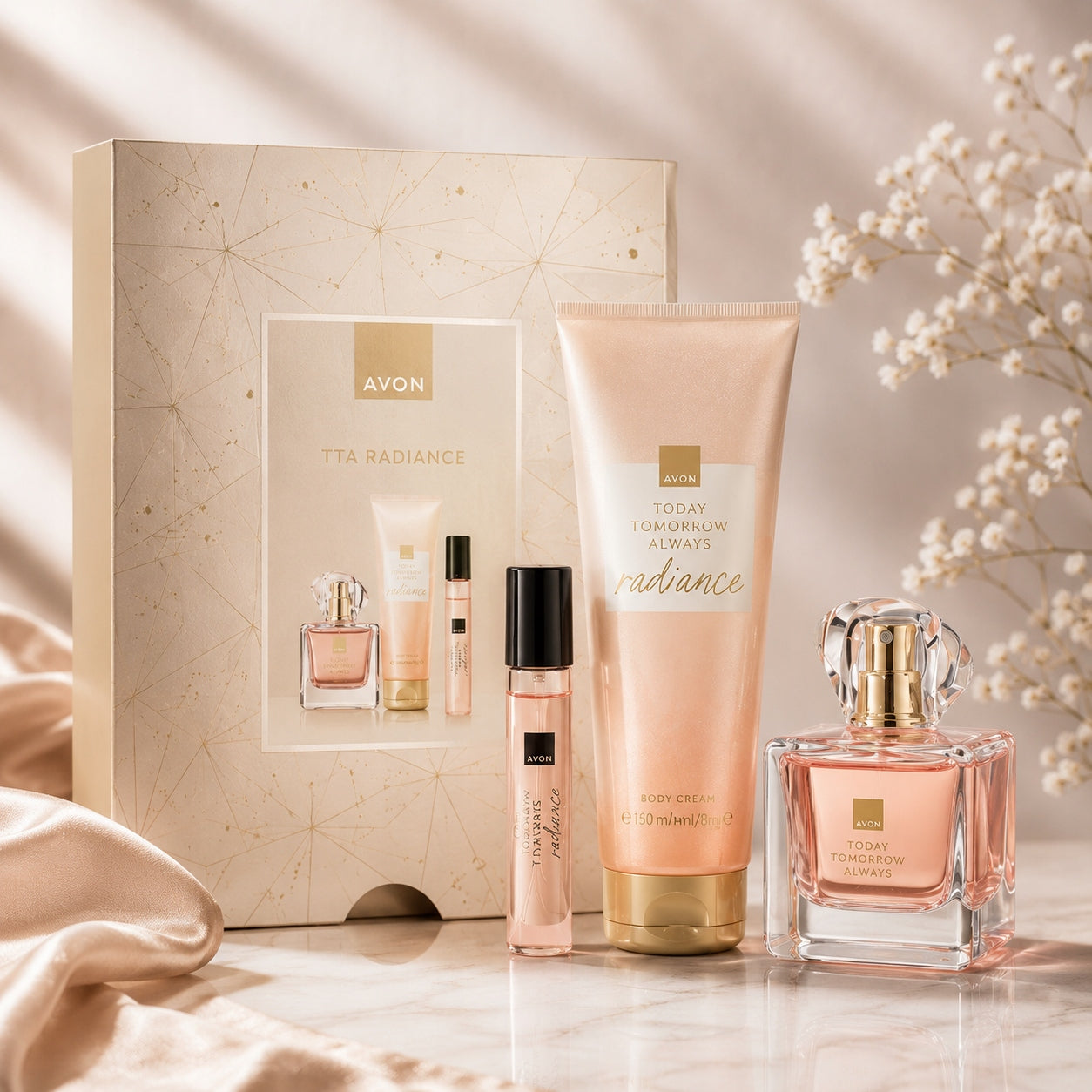 AVON TTA Radiance 3in1 Perfume Set - Perfume + Lotion + Perfume