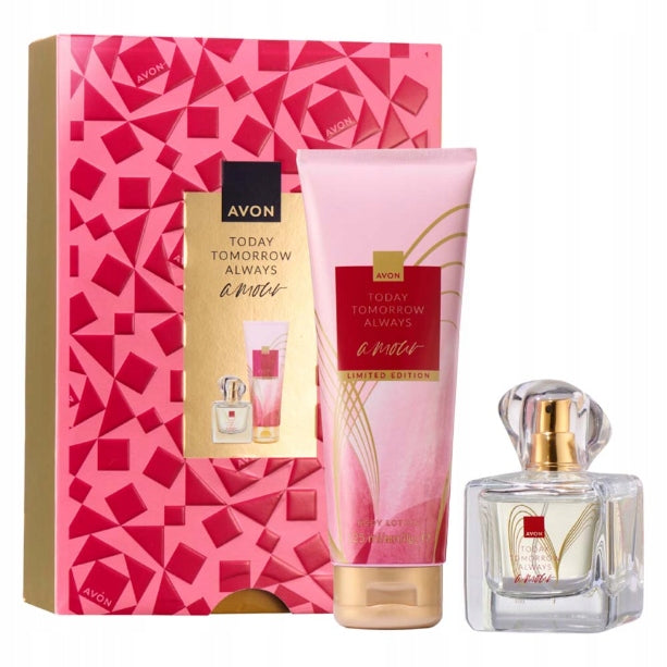 AVON Today Tomorrow Always AMOUR Gift Set Water and Lotion