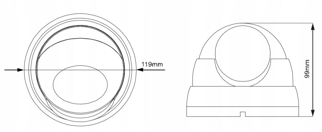 AVTECH DGM2443SVSE - 2MPX Motorzoom IP Dome kamera Packaging status original