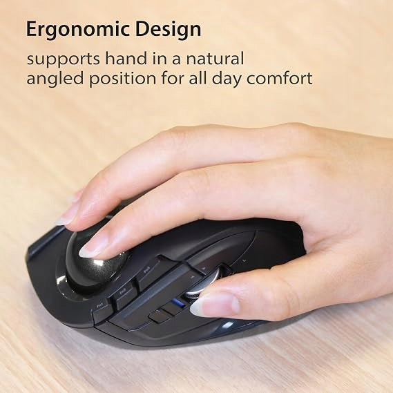 AW40 ELECOM DEFT Mouse Trackball Wireless 2.4 GHz Ergonomic DPI Sensor optical