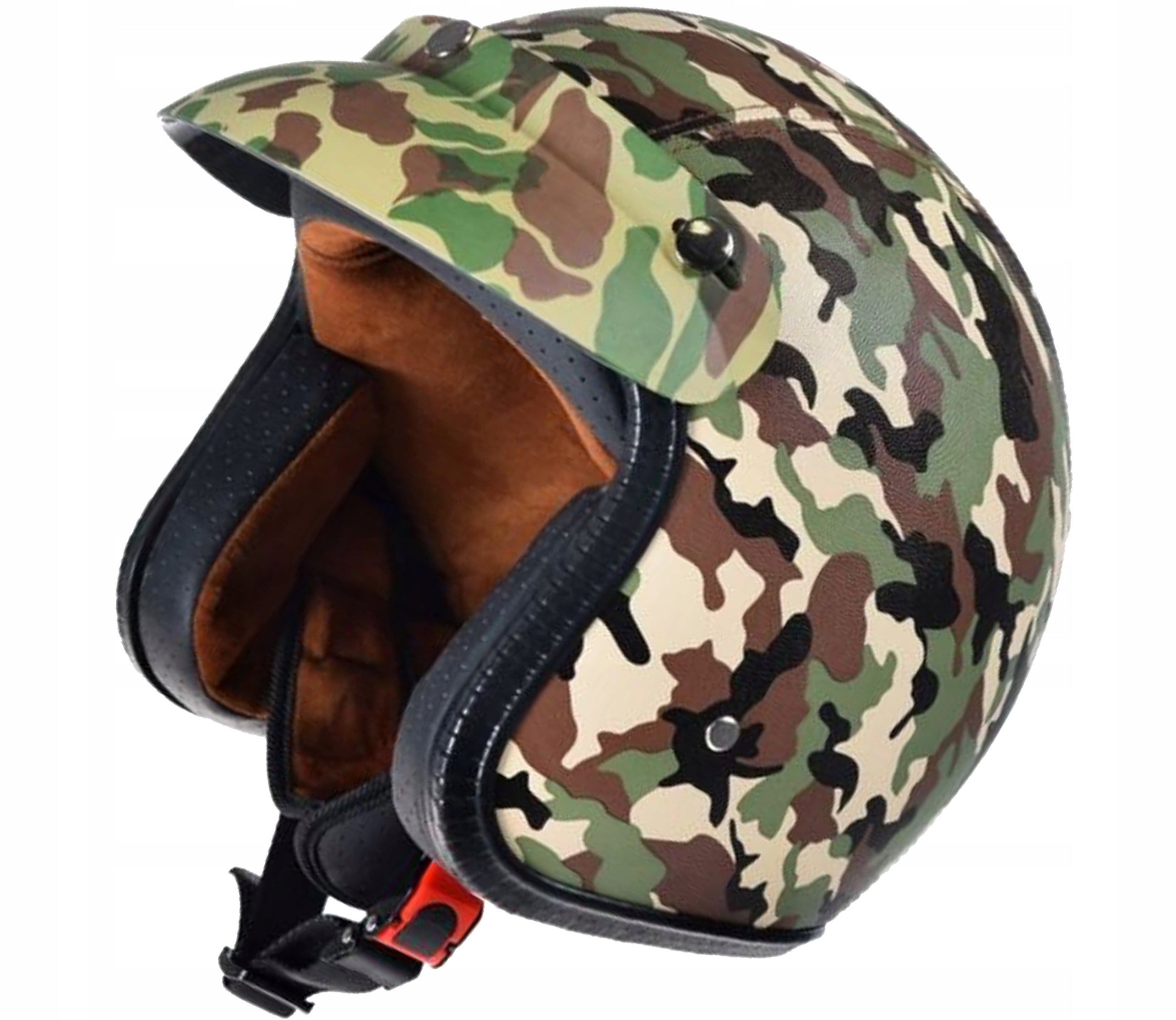 AWINA OPEN HELMET WITH VISOR, WALNUT CAMO M