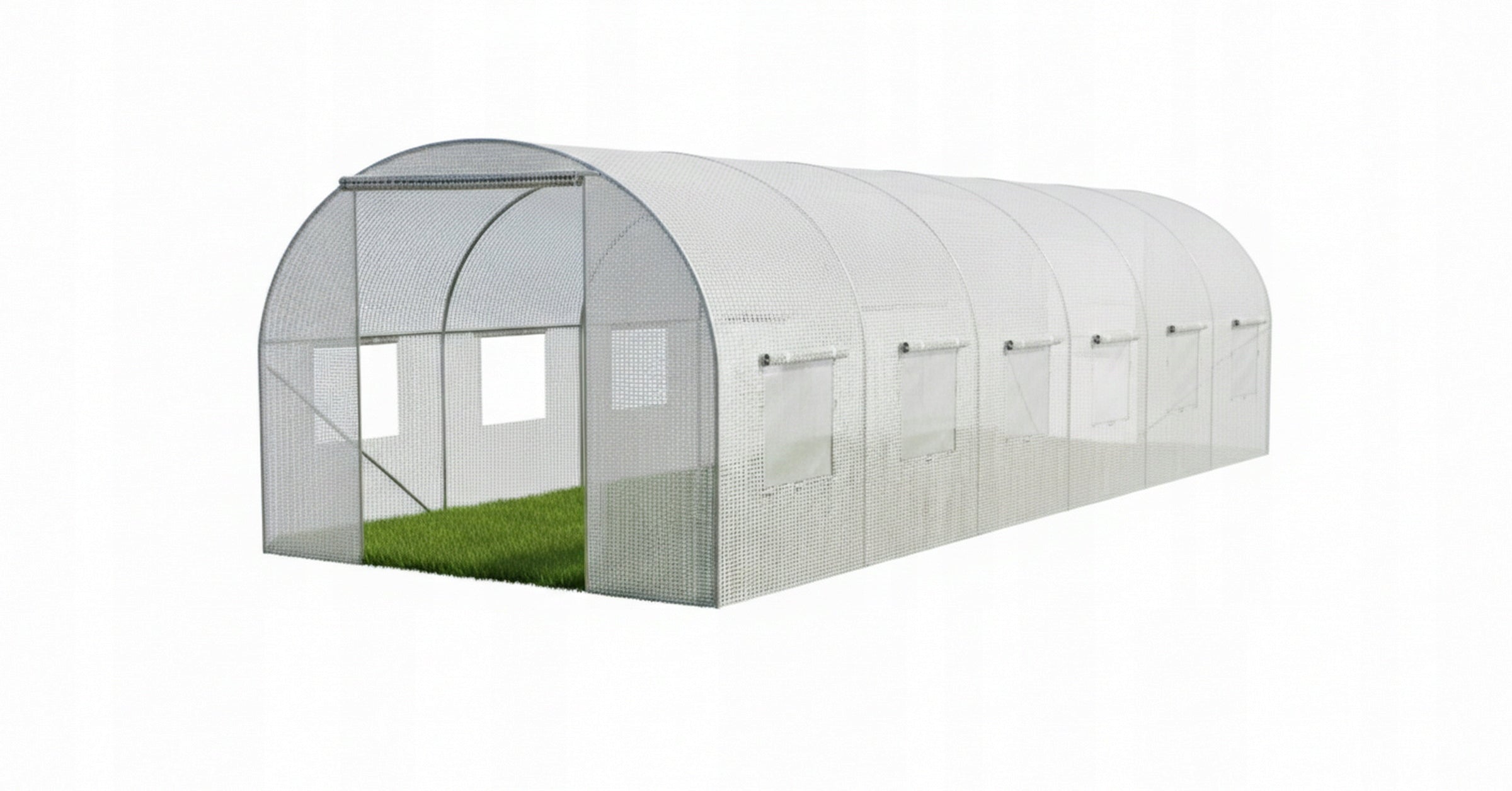 AWTOOLS GREENHOUSE GARDEN TUNNEL WHITE 3x6x2m Manufacturer AW-Tools