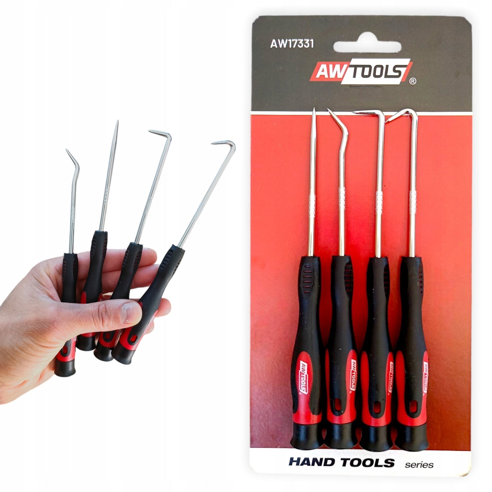 AWTOOLS HOOKS WITH HANDLE 4el. Manufacturer code AW17331