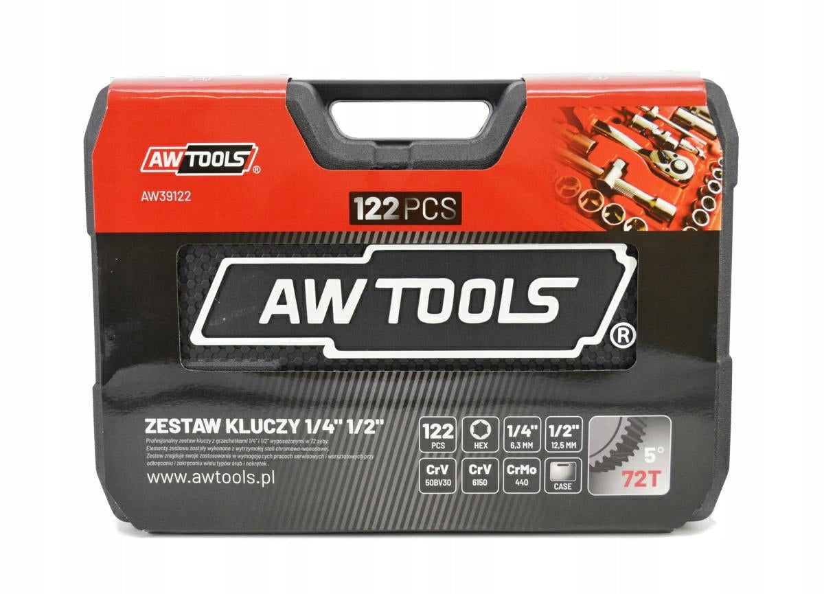 AWTOOLS WRENCH SET 122el 1/2" / 1/4" BLACK LINE AW39122BL Manufacturer code AW39122