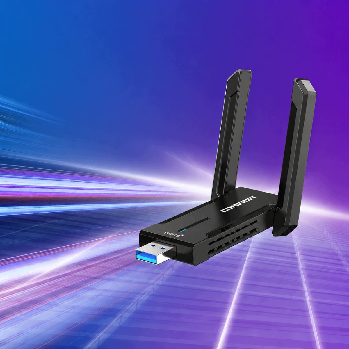 AX5400M WiFi 6E USB Network Card, Three-Band 6 GHz WLAN Card with 5 dBi Manufacturer no brand