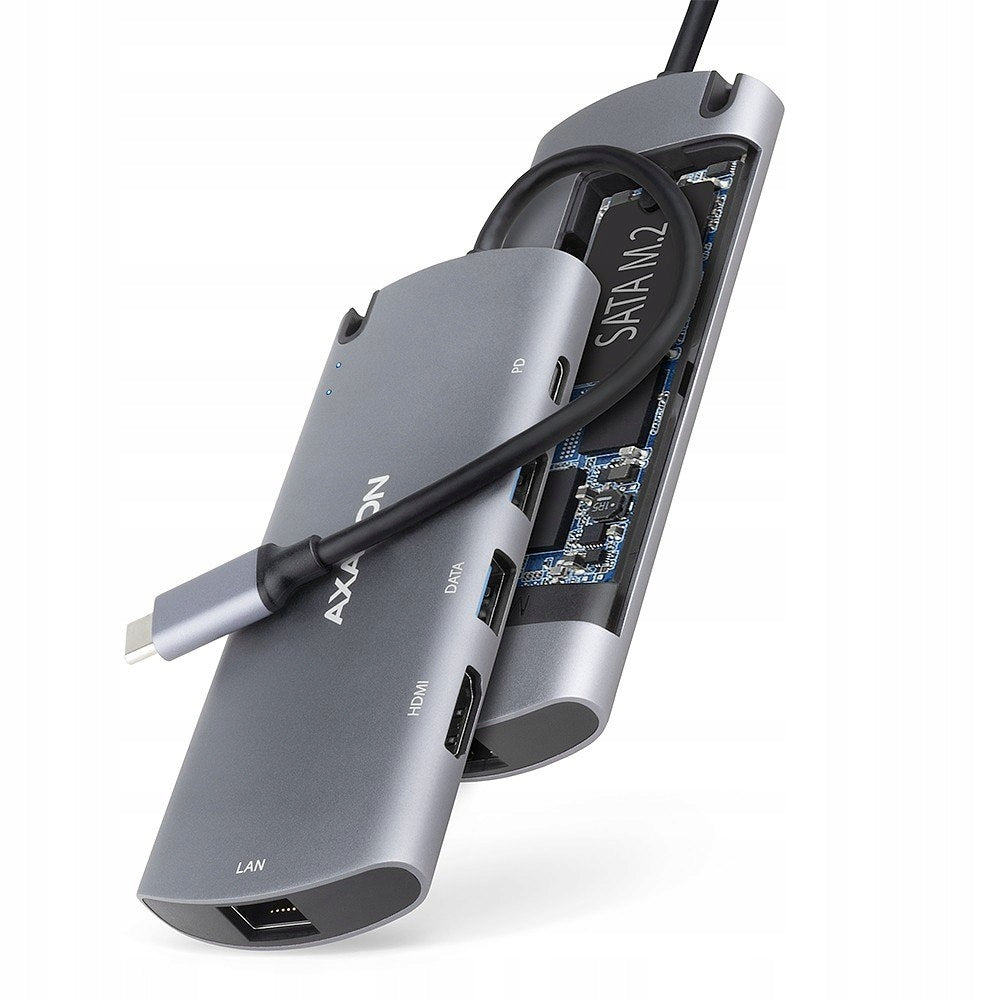 AXAGON Network adapter HMC-6M2 USB-C 3.2 Gen 1 hub