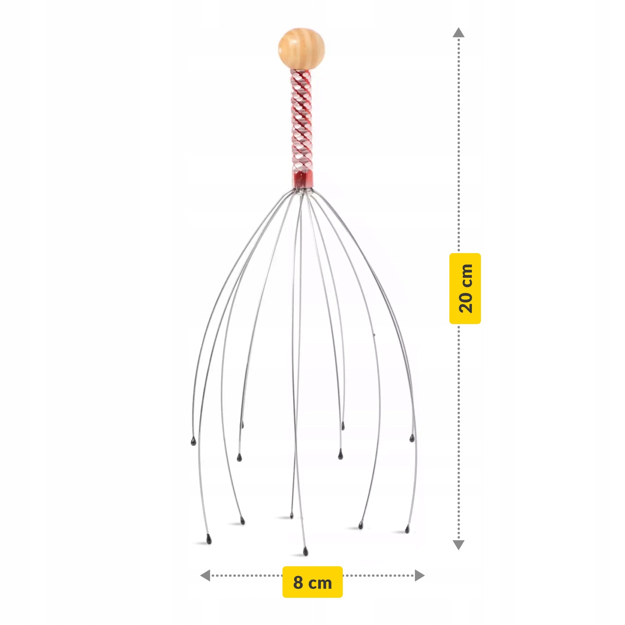 AYURVEDIC SCALP MASSAGER HANDHELD RELAXING HEALTH MASSAGE Color multicolor