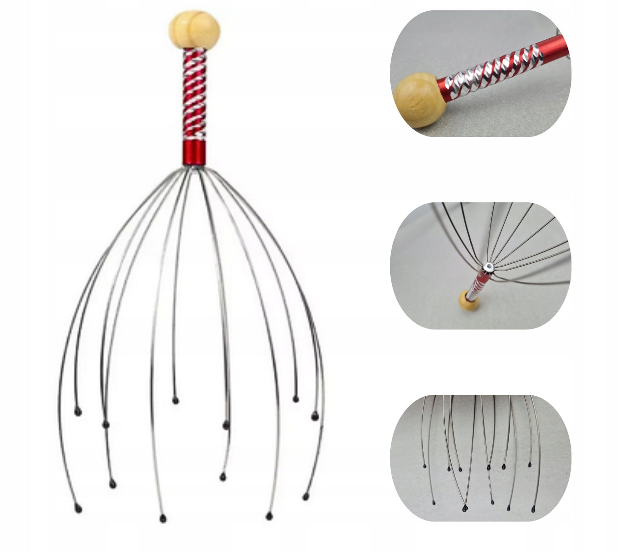 AYURVEDIC SCALP MASSAGER RELAX SPIDER FOR RUB