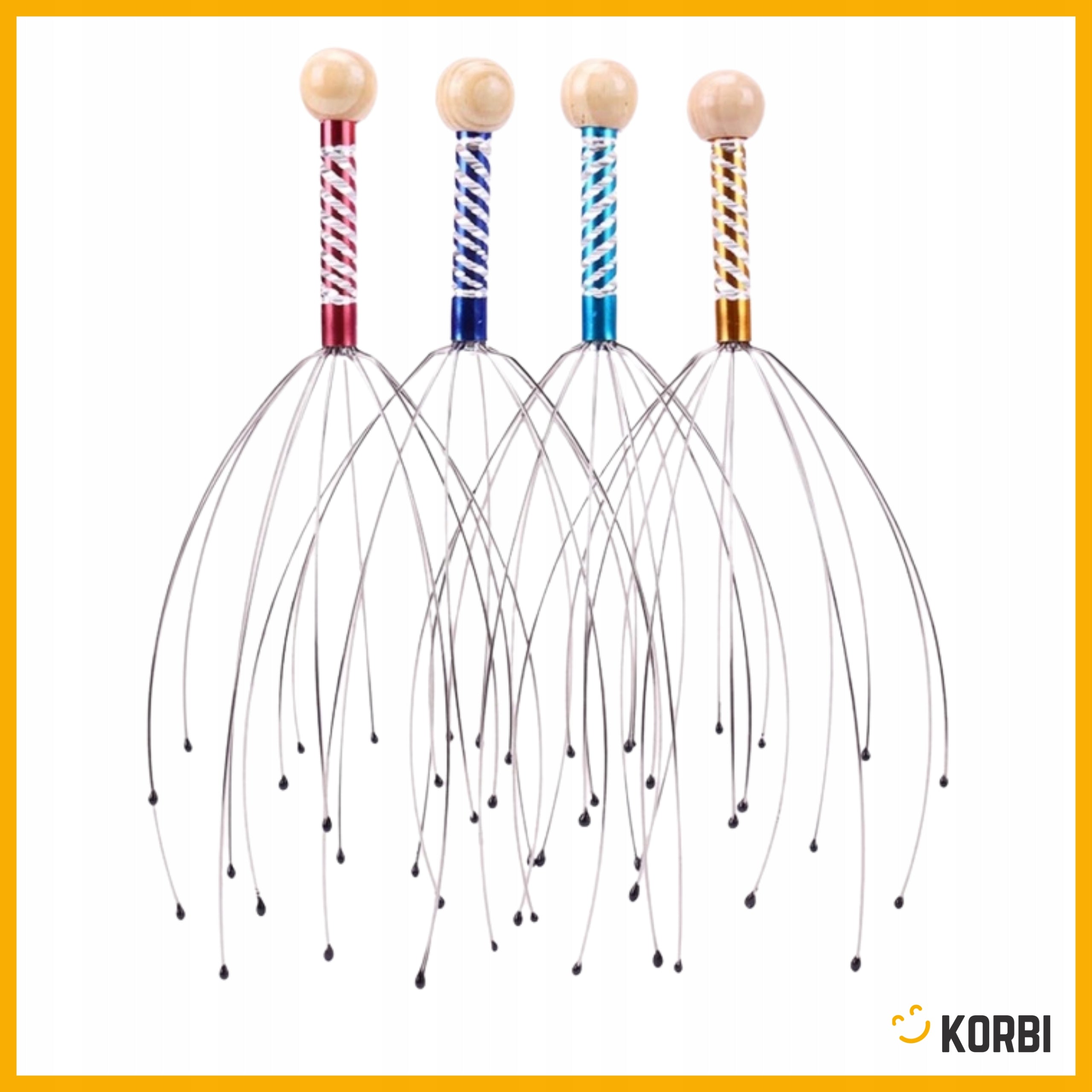 AYURVEDIC SCALP MASSAGER RUB RELAXATION HEALTH MASSAGE Packaging status original