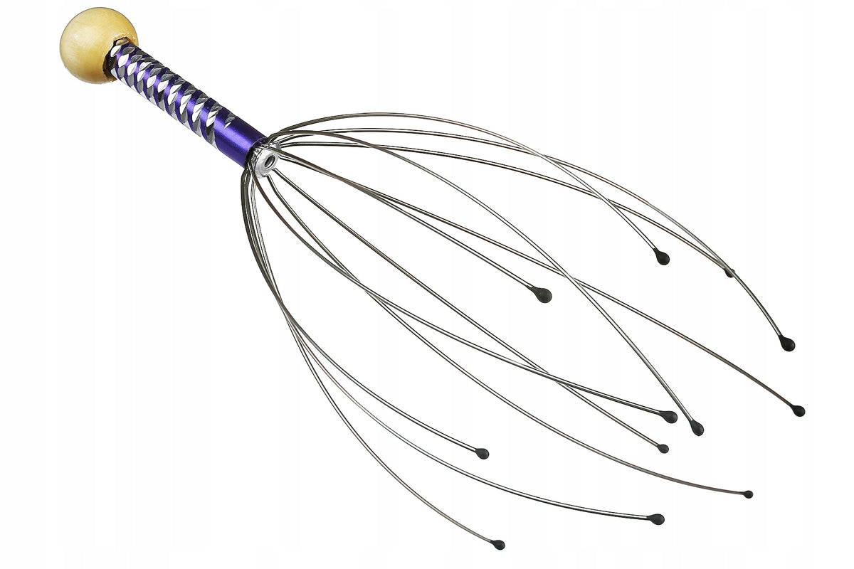 AYURVEDIC SCALP MASSAGER STEEL RELAXING Packaging status original