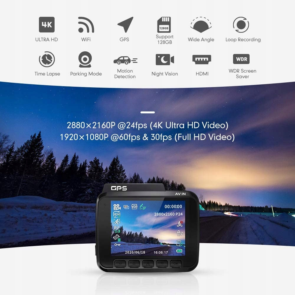 AZDOME GS63H 4K UHD GPS Video Recorder WDR dash cam Manufacturer code GS63H