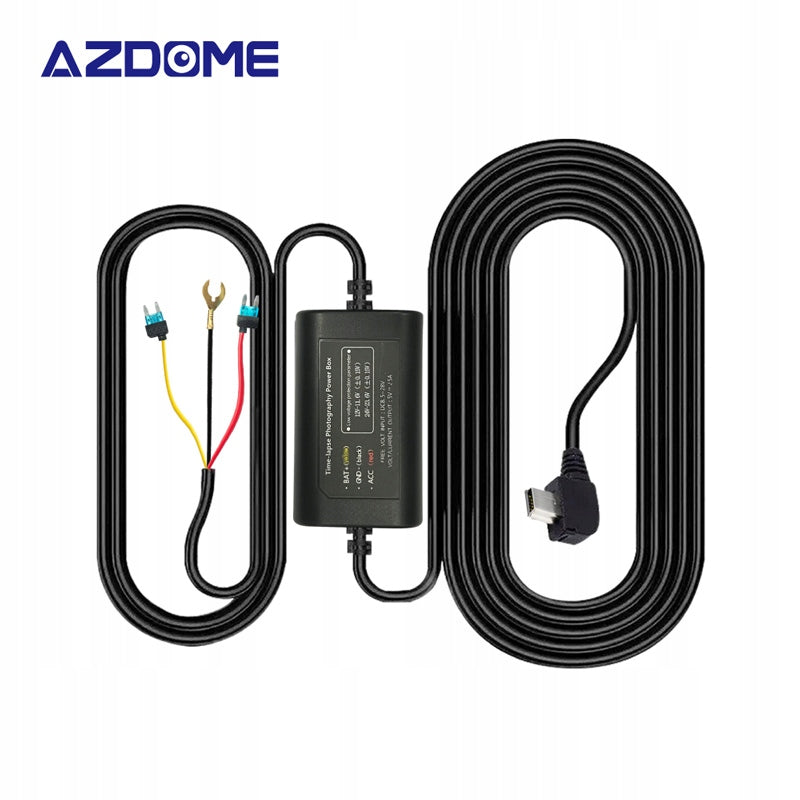 AZDOME HM03R 24H parkolási hardwire kit – mini USB tápkábel