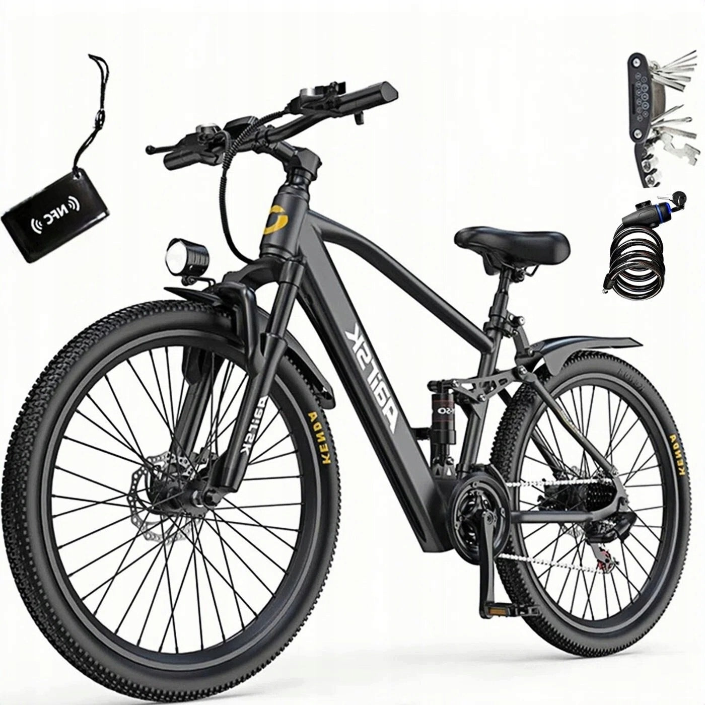 Aairsk GT900 Electric Vehicle 250W 36V13AH 70KM 21-Speed+NFC OFF-ROAD 24"