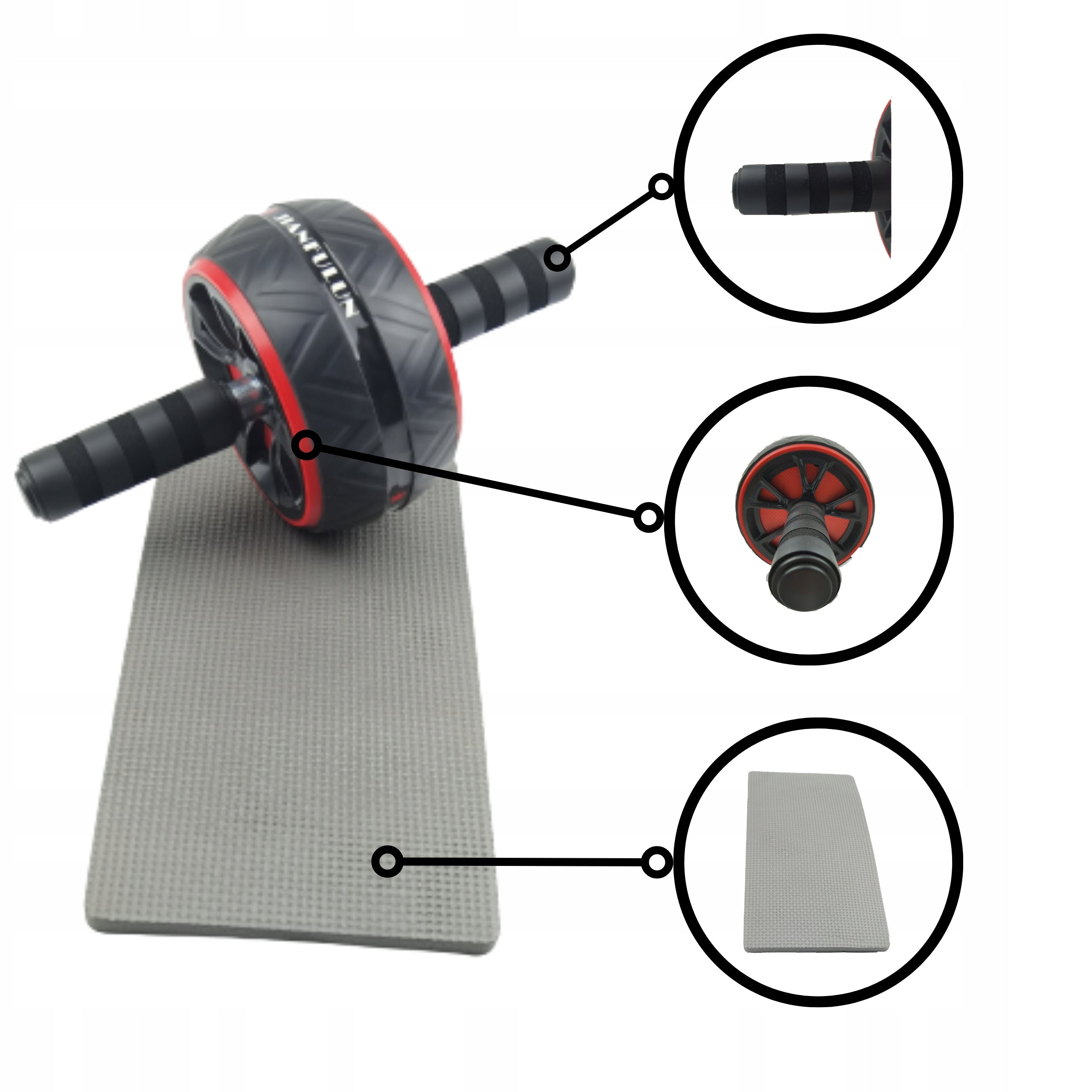 Ab wheel exercise wheel FREEBIE Color black