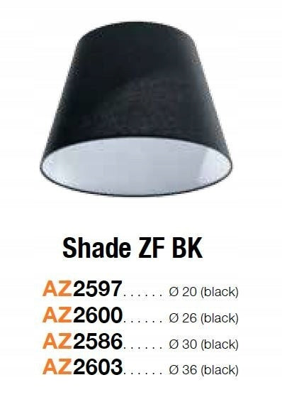 Azzardo šviestuvo gaubtas Shade ZF 36 Black