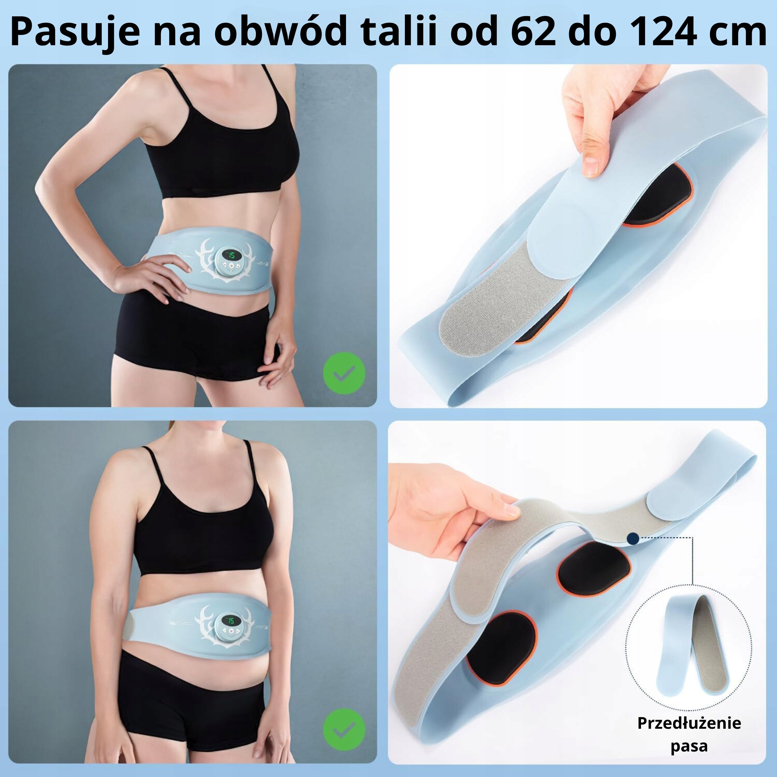 Abdominal Muscle ElectroStimulator Slimming Belt ABS 6 Modes UNIVERSAL Brand no brand
