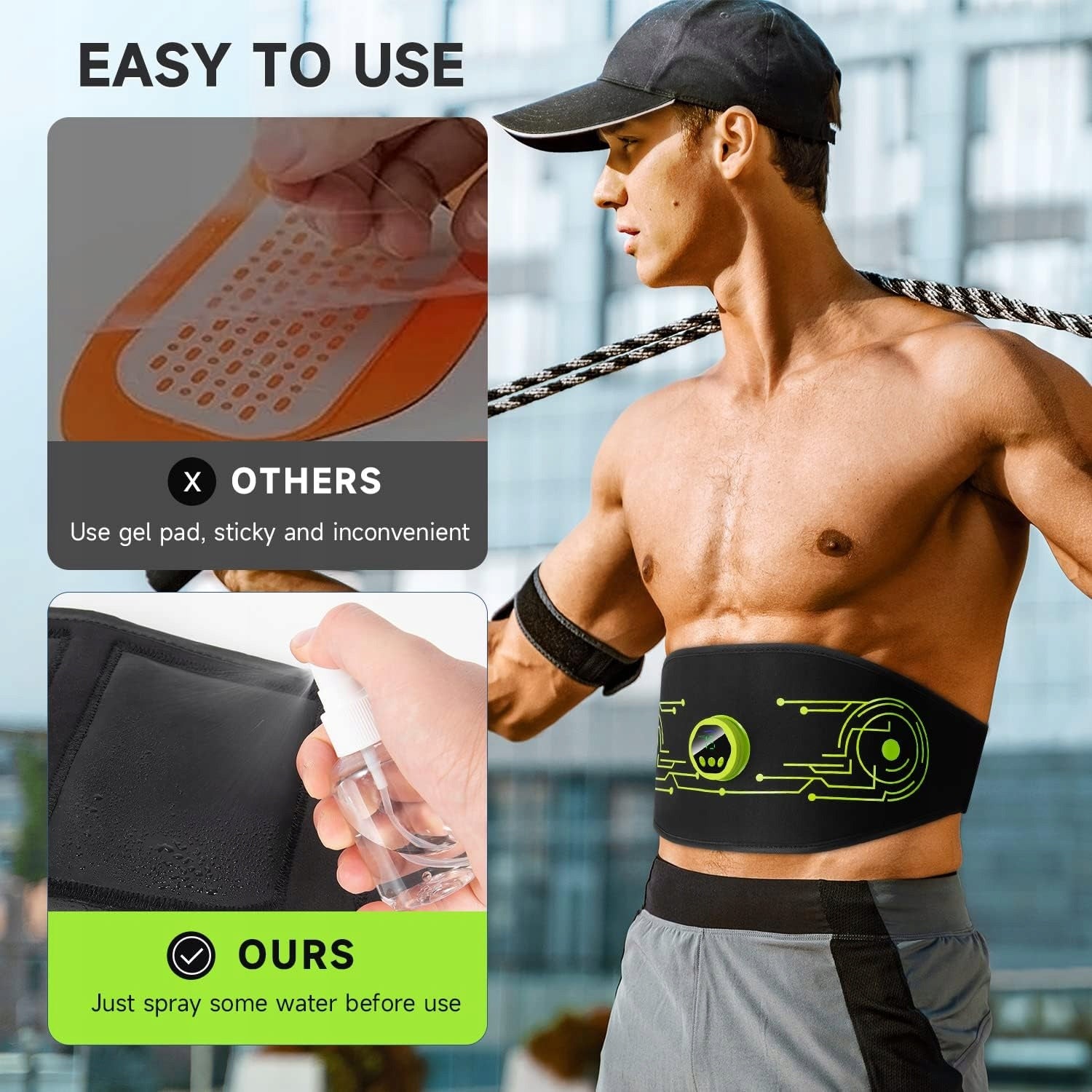 Abdominal Muscle ElectroStimulator Slimming Belt ABS 6 Modes UNIVERSAL Packaging status original
