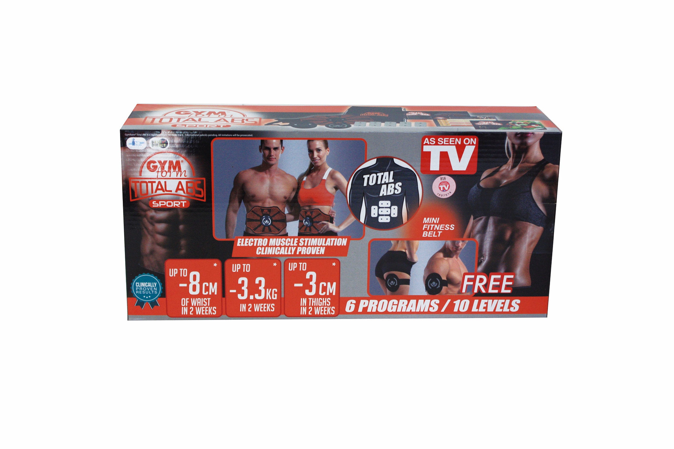 Abdominal Muscle Electrostimulator Vibrating Belt Gymform Universal Size Model Genius Gymform