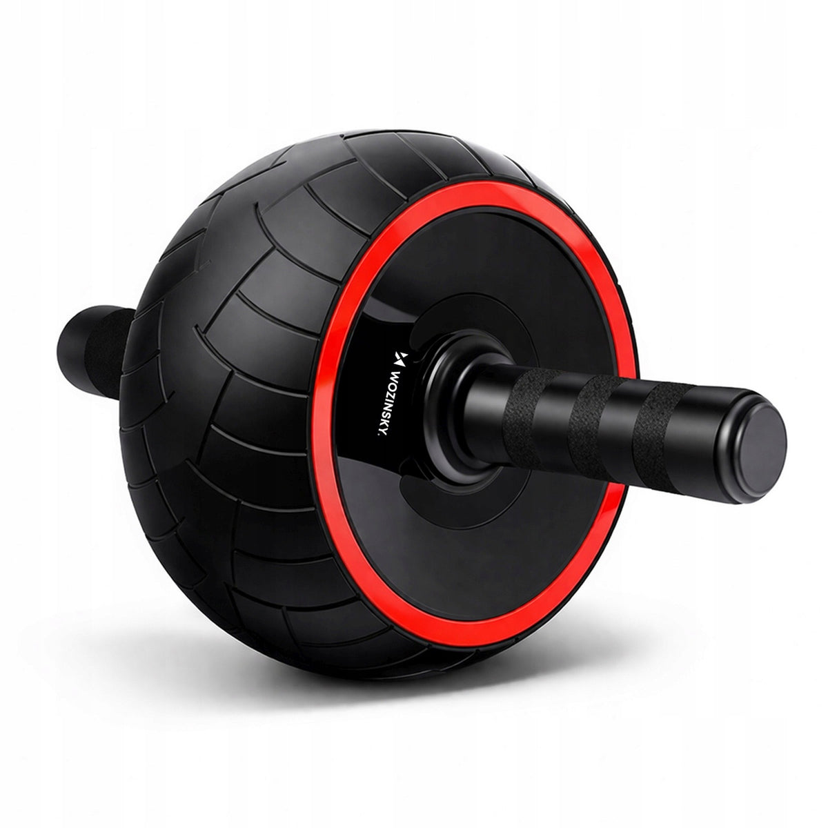 Abdominal Muscle Exercise Wheel Ab Wheel with Mat - Black
