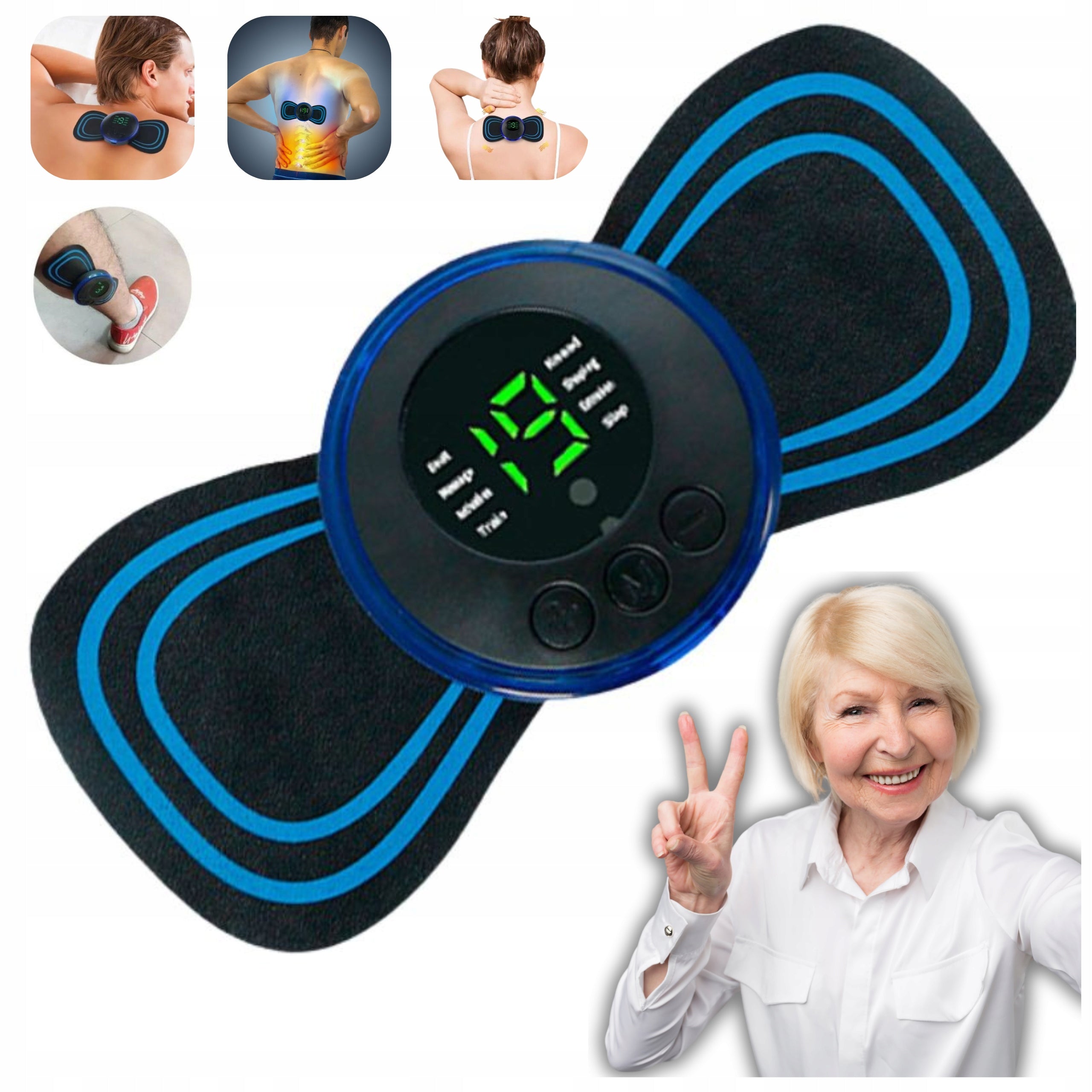 Abdominal Shoulder Neck Massager 8/19 Modes/Levels Usb NEXA