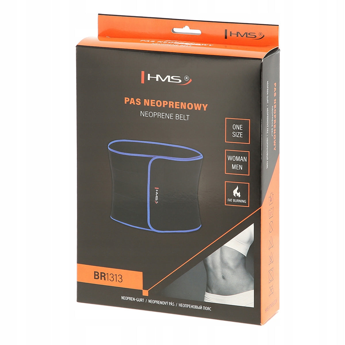 Abdominal Slimming Belt HMS Neoprene Training Women's Fit Body parts stomach
