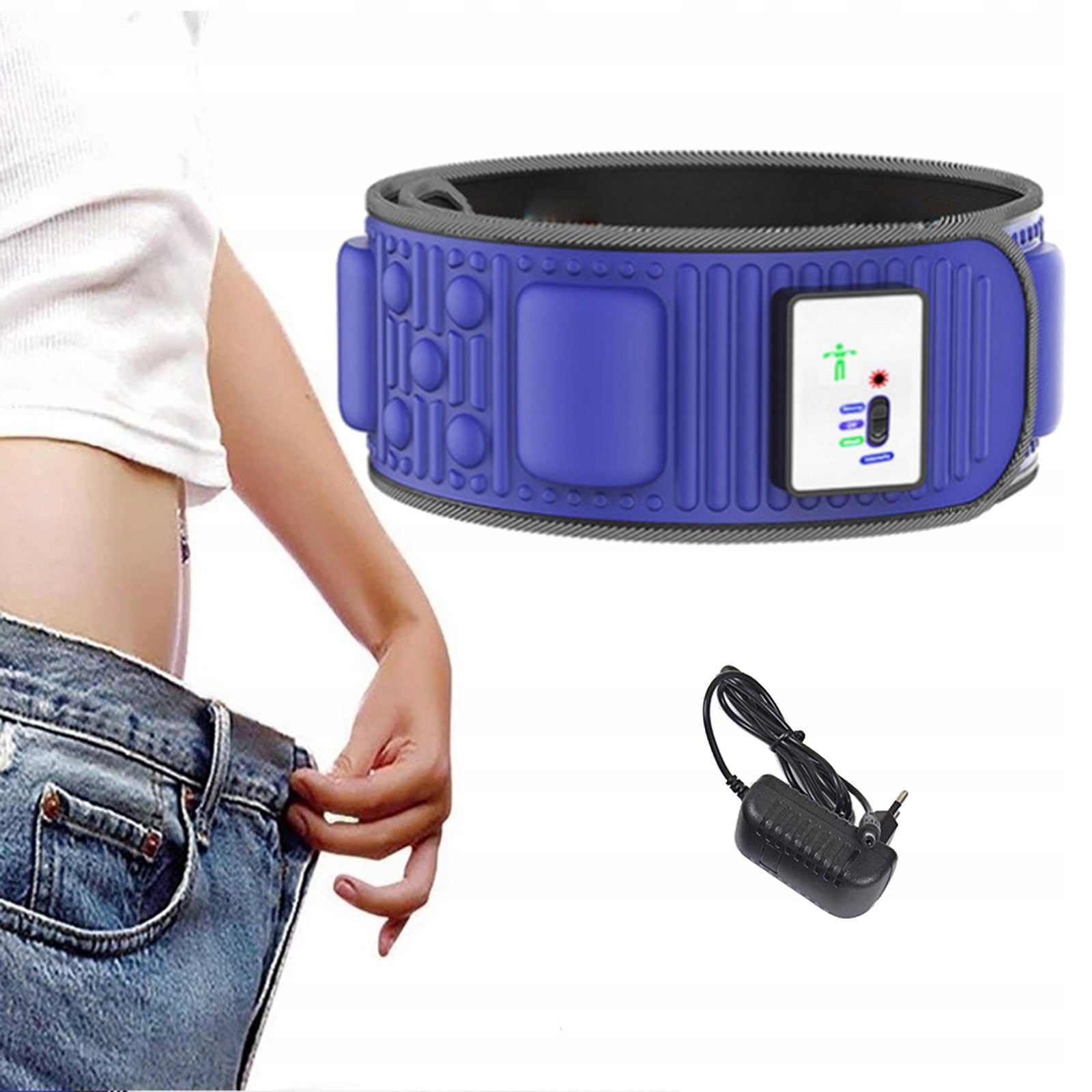 Abdominal Slimming Belt Stimulator Body Vibrating Belly Waist Massager Gym Brand no brand