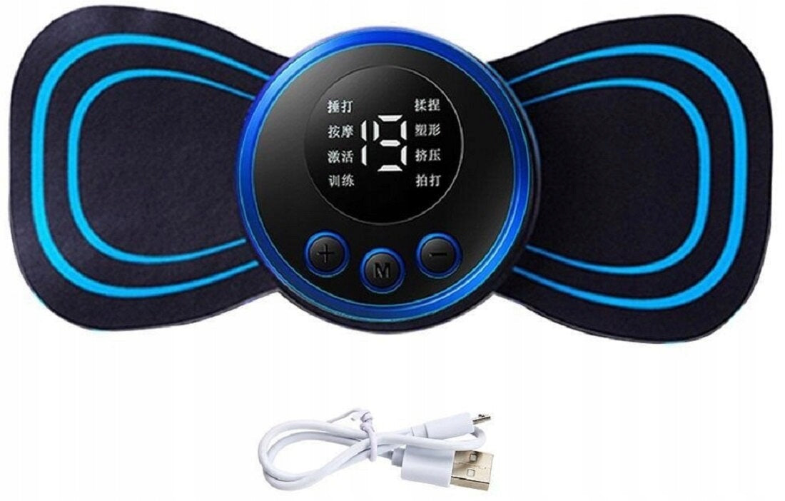 Abdominal neck muscle massager USB electrostimulator 8 modes