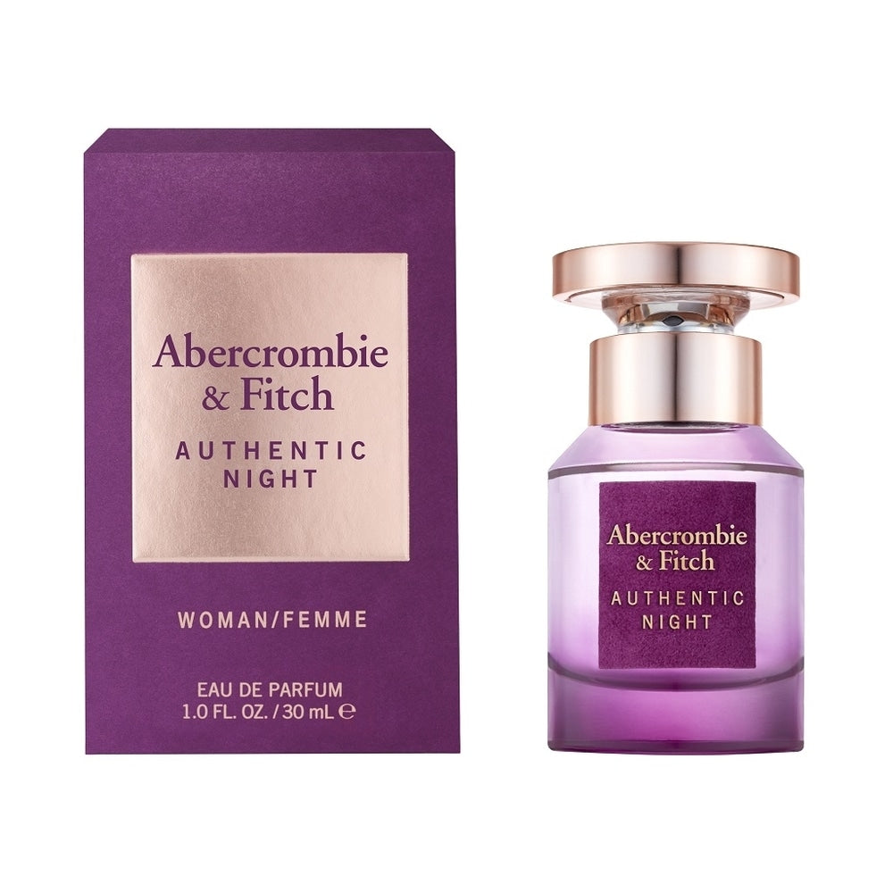 Abercrombie & Fitch Authentic Night Woman Perfumed Water 30ml Packaging status original