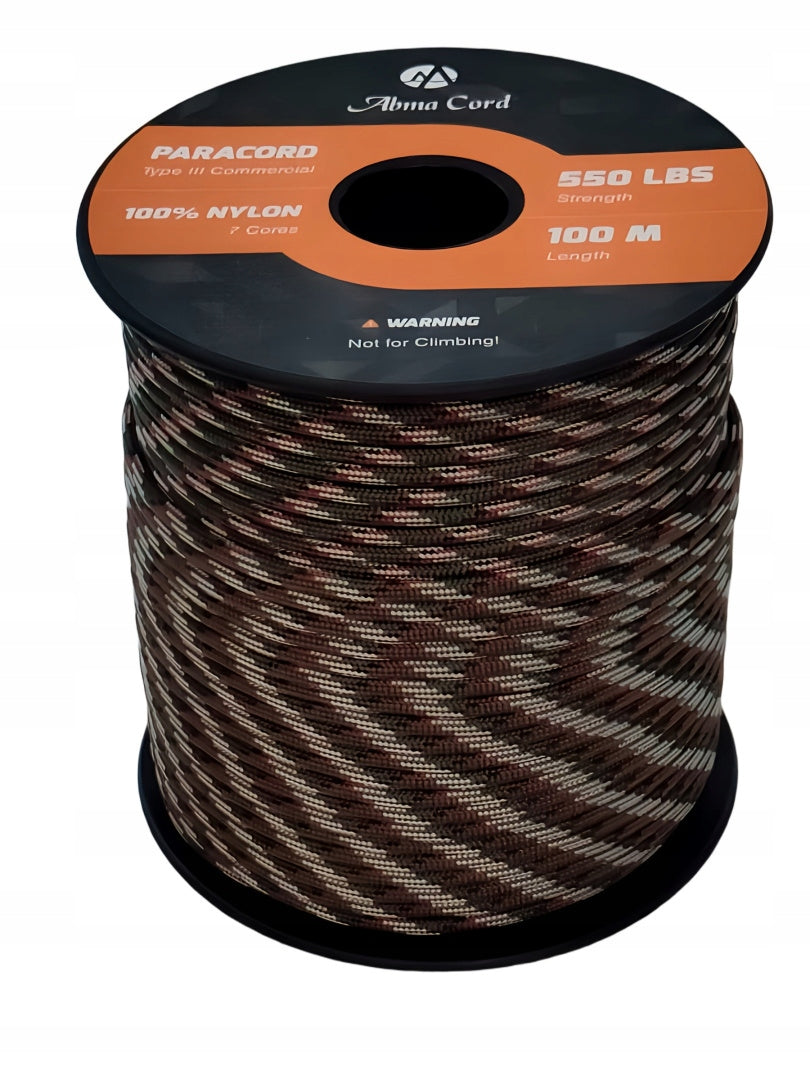 Abma Cord Paracord 550 LBS Nylon Rope CORD 100M 4 mm