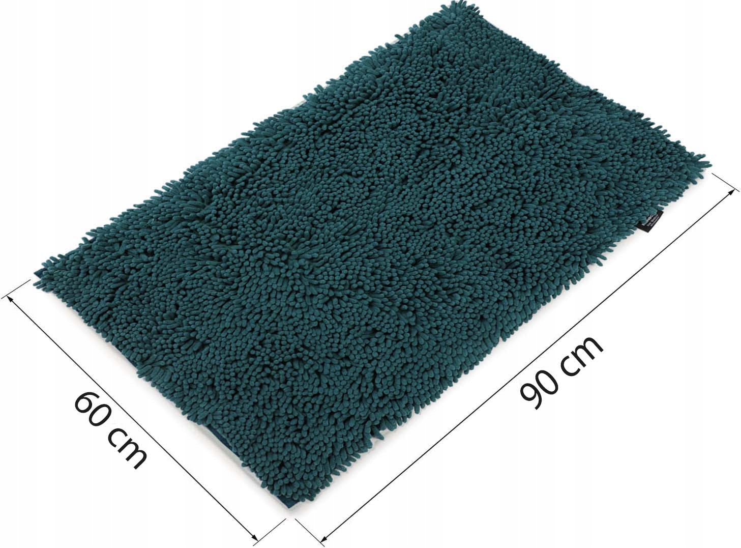 Absorbent Bathroom Rug for Laundry Mat Bottle Green 60X90cm Brand ELSIMONE CARPET