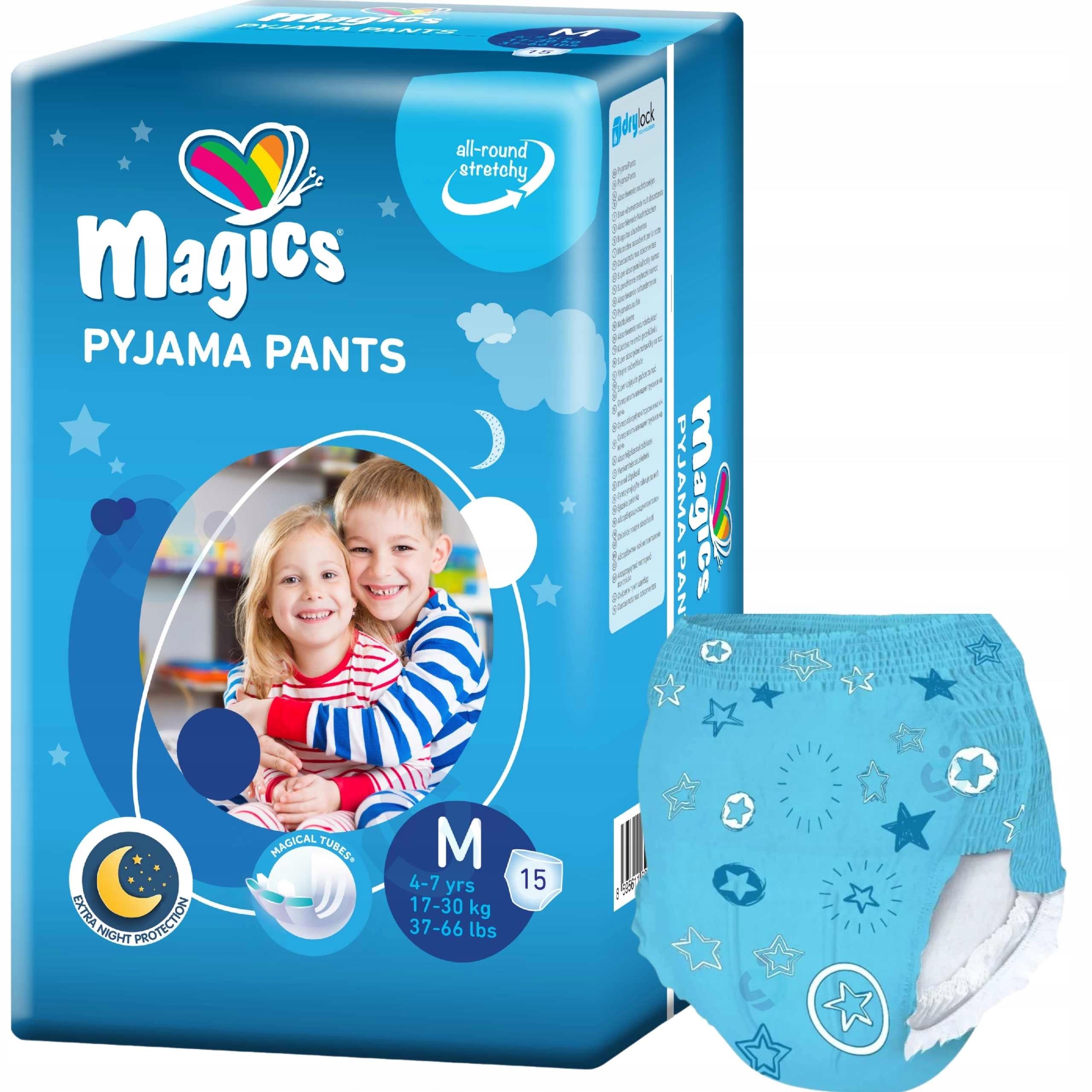 Absorbent Night Panties Magics Pyjama Pants 17-30 kg for Kids 4-7 Years NTM