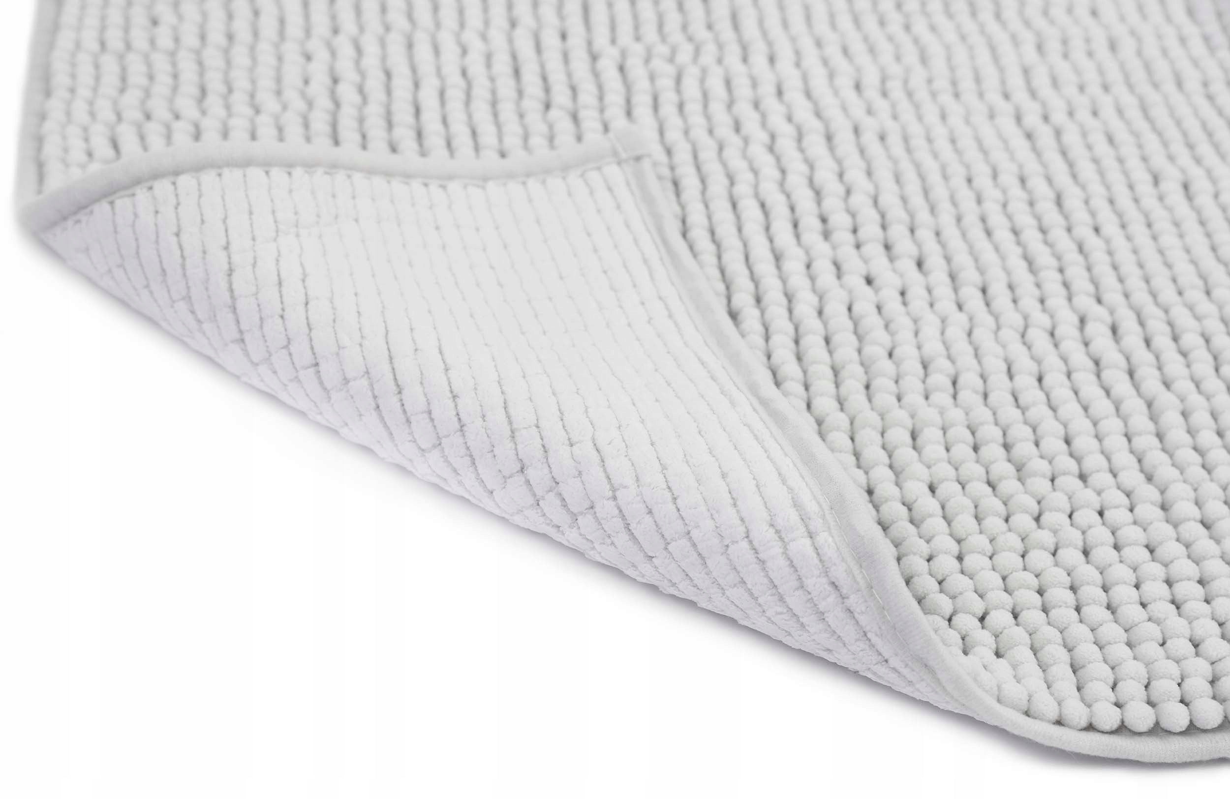 Absorbent Washable Bathroom Rug Gray 60X90cm Product width 60 cm