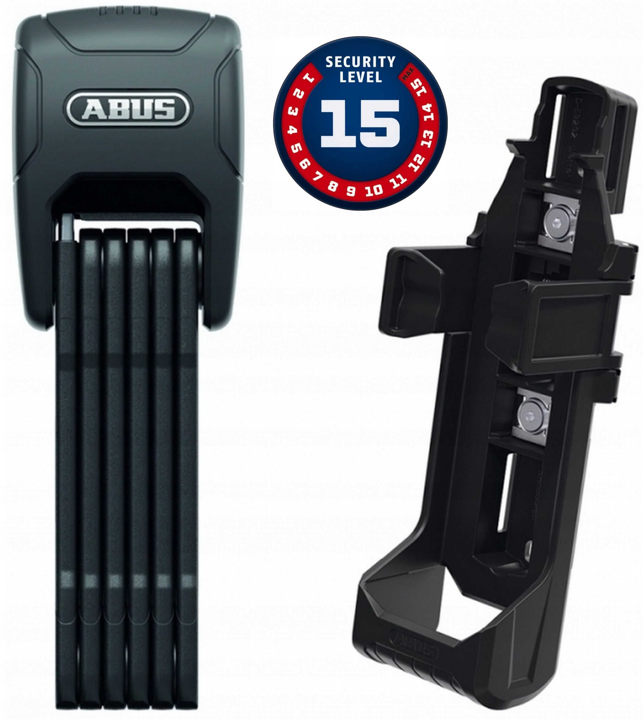 Abus Bordo Granite XPlus Alarm 6500KA/90 SH ART 2 folding bicycle clasp