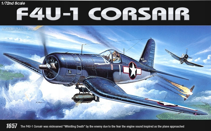Surenkamas modelis Academy F4U1 Corsair