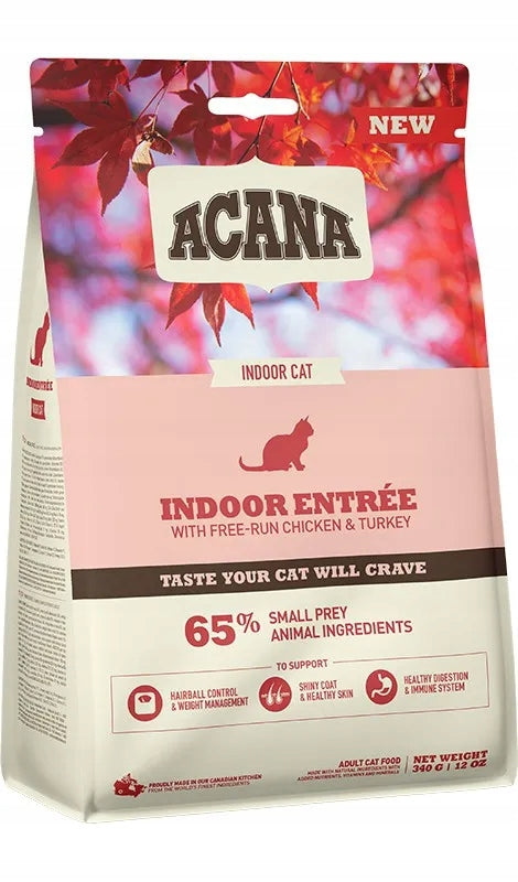 Acana Indoor Entree Cat 340g Non-Outgoing Cat Food