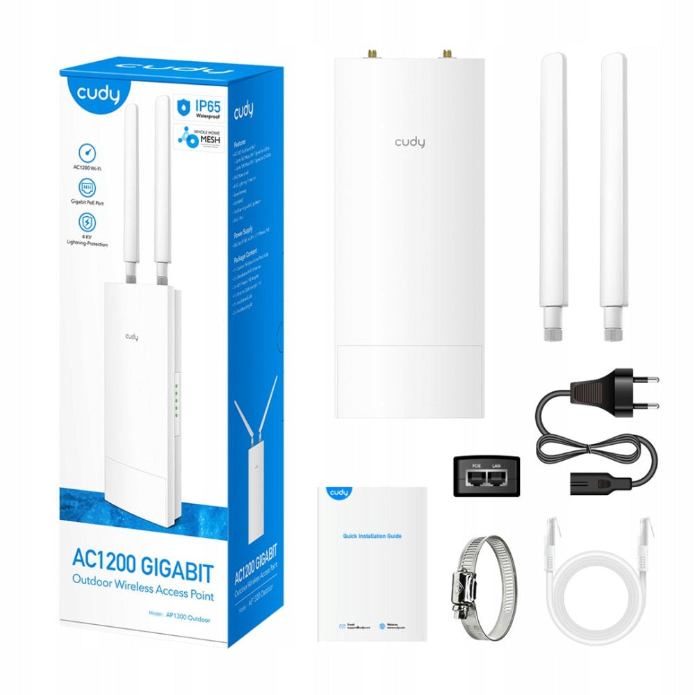 Acces Point CUDY AP1300 Outdoor Packaging status original