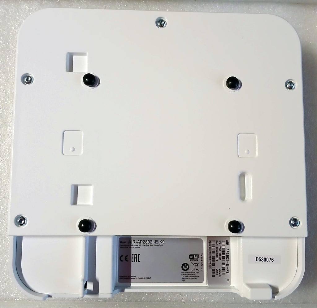 Access Point Cisco AIR-AP2802I-E-K9 802.11be (Wi-Fi 7) Manufacturer code AIR-AP2802I-E-K9